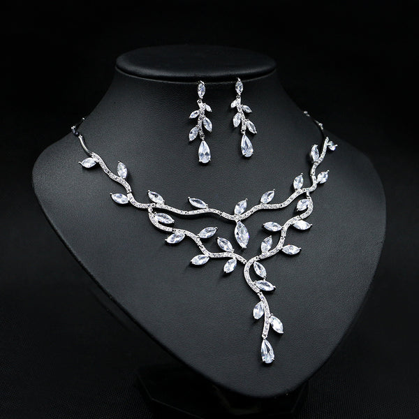 Zircon Necklace Bride Set In Europe And America uk